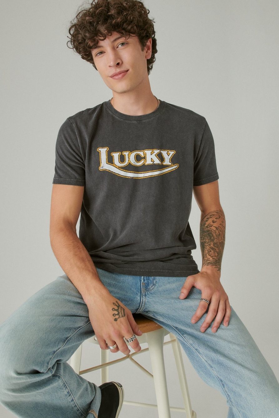 lucky moto logo tee